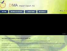 Tablet Screenshot of dimaimport.ch